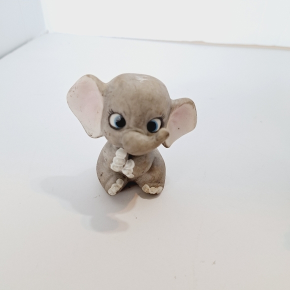 Enesco Anthropomorphic‎ Kitsch Ceramic Baby Elephants at Play - Picture 4 of 5